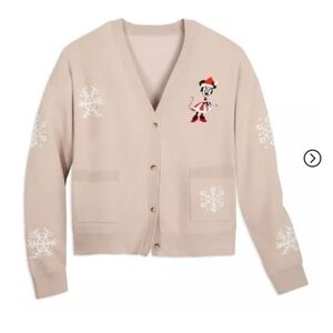 Disney Minnie Mouse Christmas Cream Cardigan